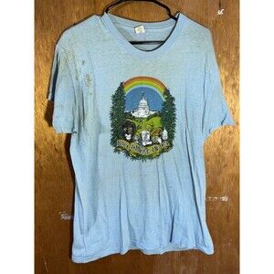 RARE Youth International Party‎ YIP 1979 Washington DC Smoke-In Hippie Shirt XL